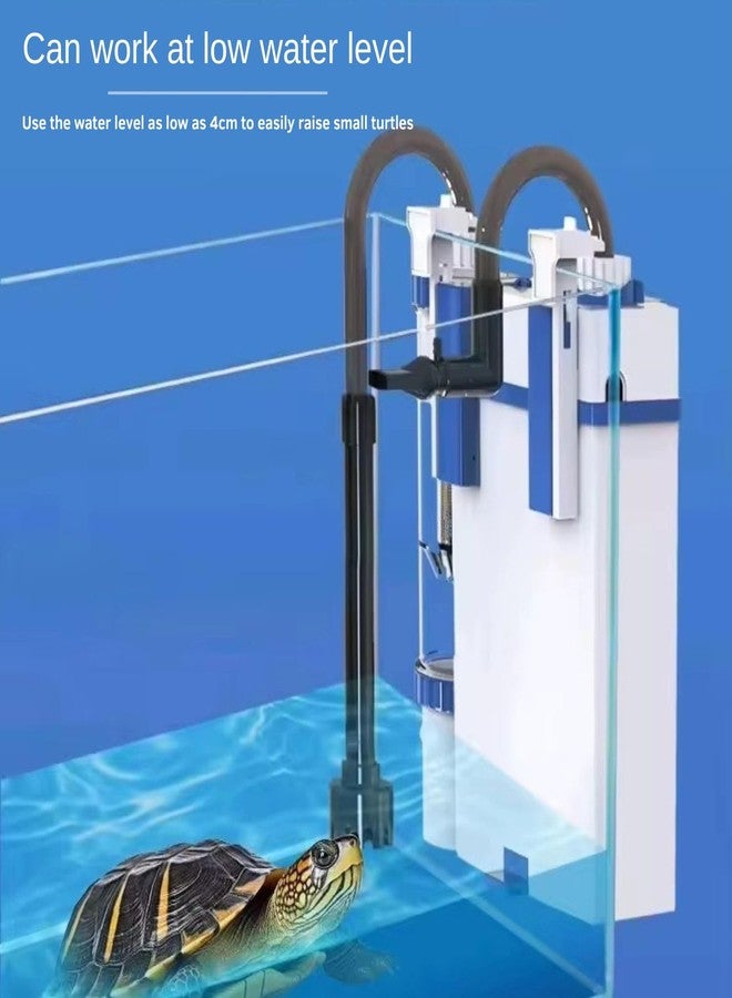 VAYINATO Sun-Sun Large Flow Hang-On Back Aquarium Filter Silent External Bio Power Filter For Freshwater & Planted Fish Tanks | Multi-Stage Filtration System (YBF 500 | 6W | 500L/Hr) - Image 3